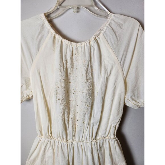 Pamela Love X RTR Cream embroidered midi dress. - Picture 5 of 8